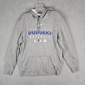 Nike Los Angeles Dodgers Authentic Collection Grey Hoodie Men's Size Large
